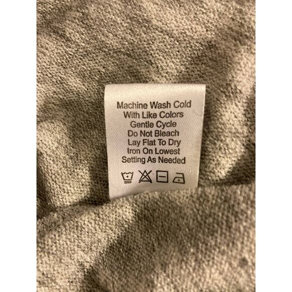 Threads & States V-Neck Cutout Knit Sweater Dress Size Small Gray Marl New - Picture 8 of 8